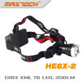T6 Maxtoch HE6X-2 Cree LED Batterie angetriebene Scheinwerfer